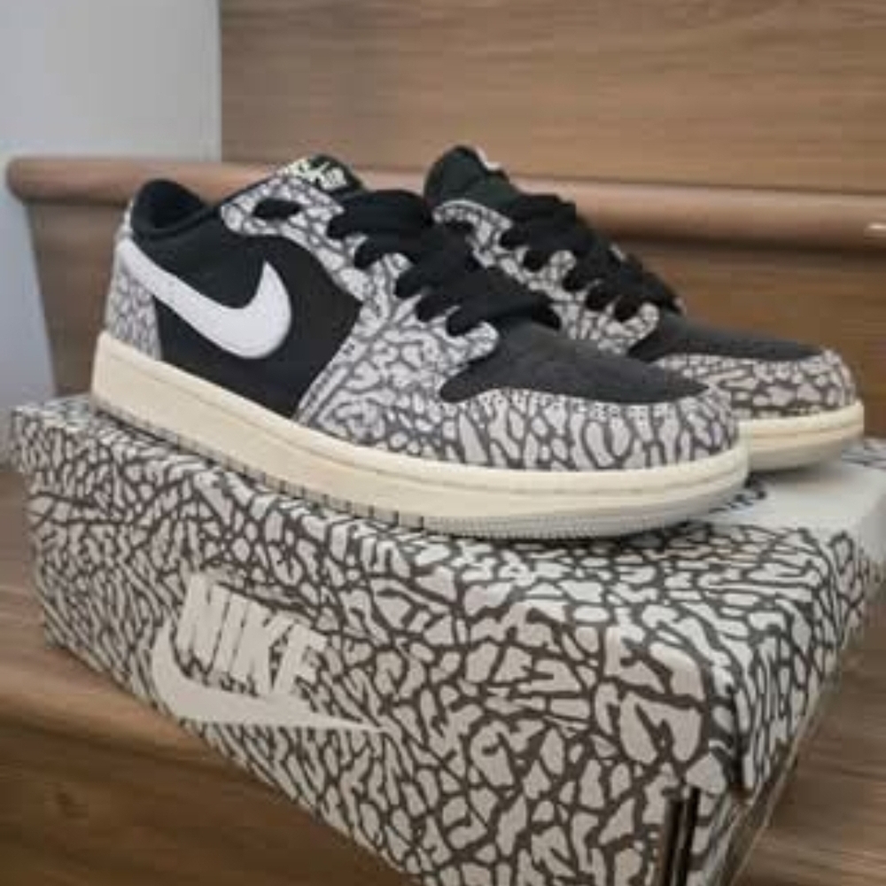 Nikr Air Jordan 1 Flips Elephant Print 5.5Y/7 WMNS